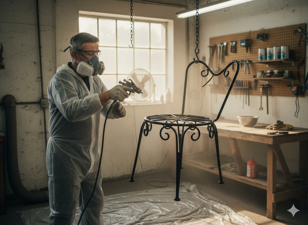 Metal furniture repair